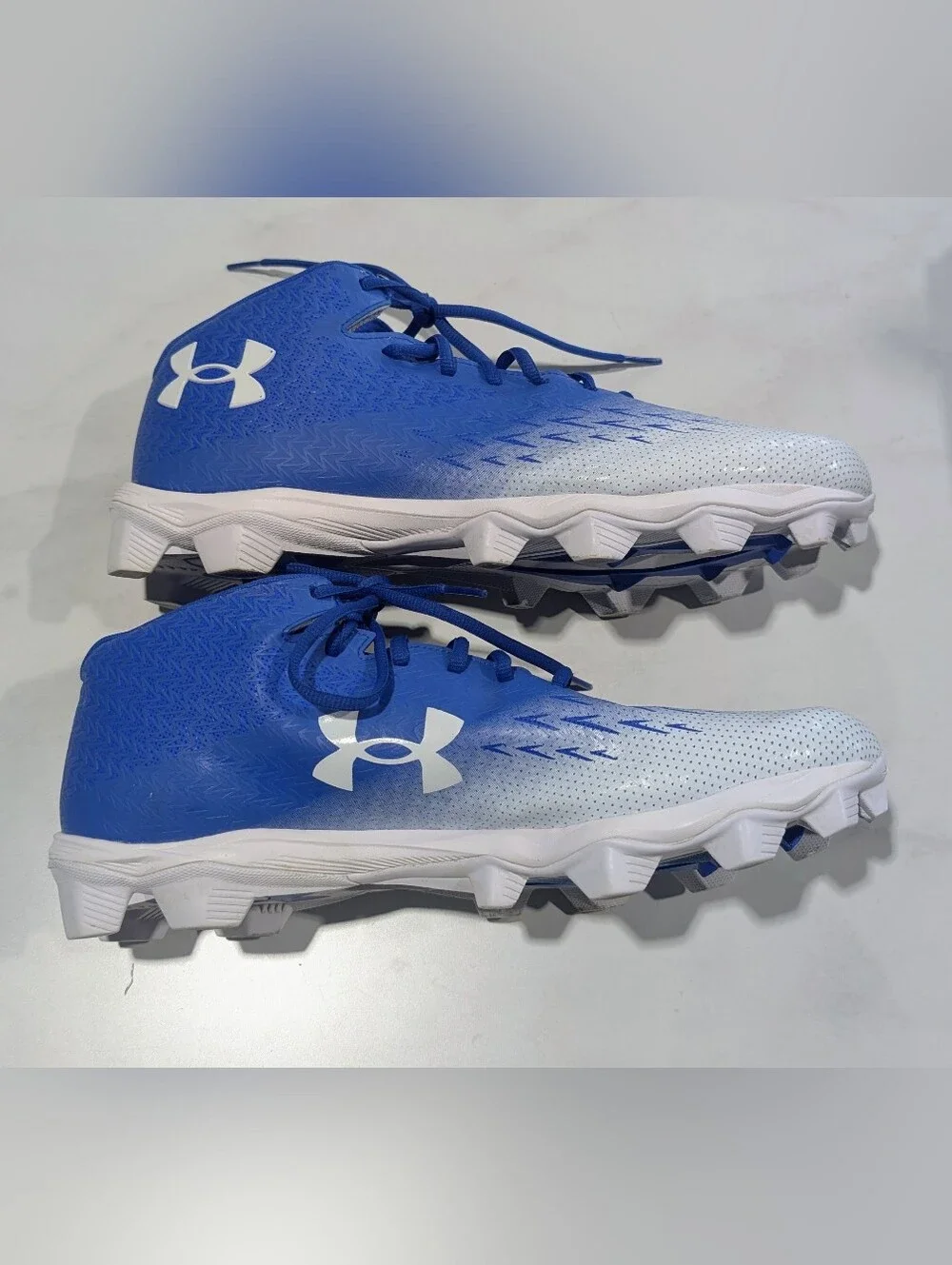 Under Armour Royal Blue and White Men's Turf Cleats